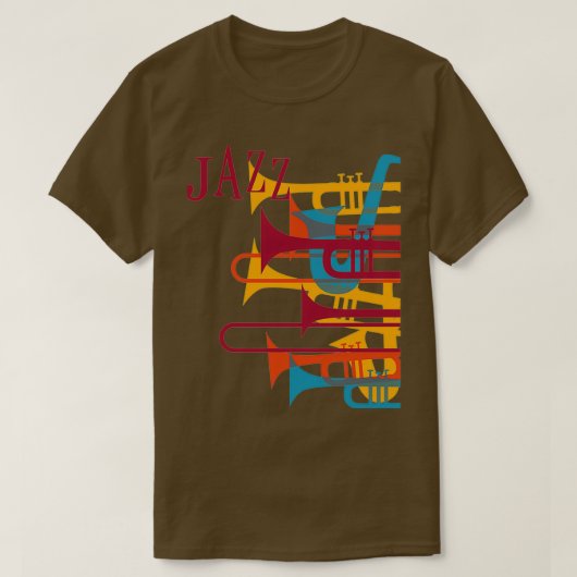 Jazz Music Spirit Sax T-shirt (Design voorkant)