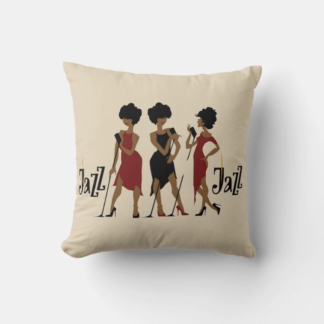 Jazz Musical Decorative Pillow Kussen (Voorkant)