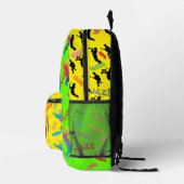 Jazz Musici Retro Music Blues Party Verjaardag Bedrukte Rugzak (Rechts)