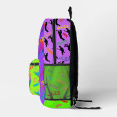 Jazz Musici Retro Music Blues Party Verjaardag Bedrukte Rugzak (Rechts)