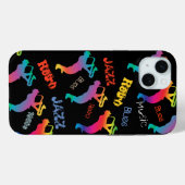 Jazz Musici Retro Music Blues  Saxofoon Case-Mate iPhone Case (Achterkant (horizontaal))