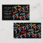 Jazz Musici Retro Music POP ART jaren 1930 - jaren Visitekaartje (Voorkant / Achterkant)