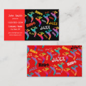 Jazz Musici Retro Music POP ART jaren 1930 - jaren Visitekaartje (Voorkant / Achterkant)