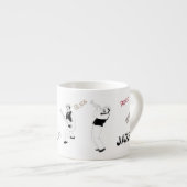 Jazz Musici Retro Muziek Blues  KUNST Espresso Kop (Voorkant rechts)