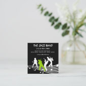 Jazz Musician Band for Hire Vierkante Visitekaartje (Staand voorkant)