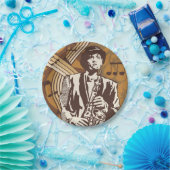Jazz Musician Papieren Bordje (Feest)