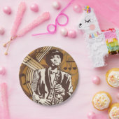 Jazz Musician Papieren Bordje (Feest)