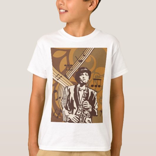 Jazz Musician T-shirt (Voorkant)