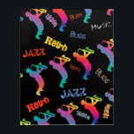 Jazz Musicians Retro Blues Music POP-ART Acryl Muurkunst<br><div class="desc">Jazz Musicians Retro Music POP ART Hand Drawn Illustration,  Jazz band,  1930-1950. Blauwen. Retro Music Saxophone speler,  Guitar speler,  Trombonist. Abstracte Rainbow Heldere kleur. kerstcadeautjes. Waterverf schilderen. Trendy Modern Design for Home Décor Art & Wall Décor,  Framed & Fined Art,  acrylkunst</div>