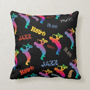 Jazz Musicians Retro Blues Music POP ART Kussen