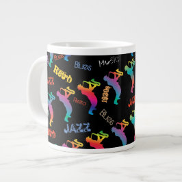 Jazz Musicians Retro Music POP ART Grote Koffiekop