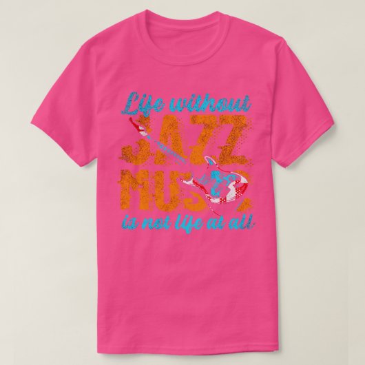 Jazz Muziek 10 T-shirt (Design voorkant)