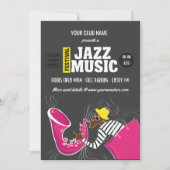 Jazz Muziek Festival Kaart (Voorkant)