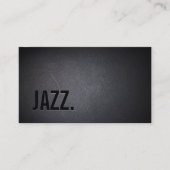 Jazz muziek leraar Modern Bold Zwart Minimaal Visitekaartje (Voorkant)