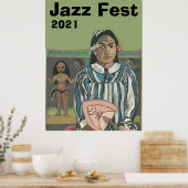 jazz Muziek na Poster Gauguin (Keuken)