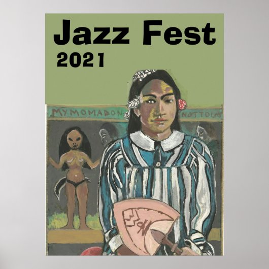 jazz Muziek na Poster Gauguin (Voorkant)