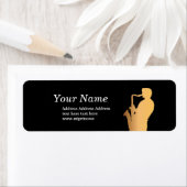 jazz, muziek, return address stickers (Insitu)