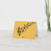 JAZZ MUZIEK TROMPET GELUKKIGE VERJAARDAG KAART (Achterkant)