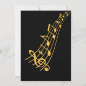 Jazz muziek trompet recital kaart (Achterkant)