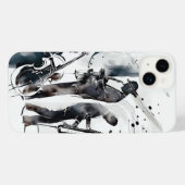 Jazz Muziekband Saxofoon Speler Muzikant iPhone Hoesje (Achterkant horizontaal)