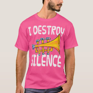 Jazz muziekinstrument trompetgeschenkje Grappige t T-shirt