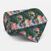 Jazz muzikant die Stropdassen schildert (Opgerold)