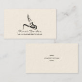 Jazz muzikant/Muziekleraar Visitekaartje (Voorkant / Achterkant)