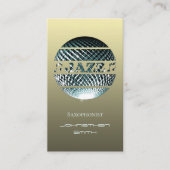 Jazz muzikant Visitekaartje (Voorkant)