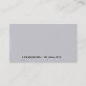 JAZZ-muzikanten op grijze achtergrond Visitekaartje (Achterkant)