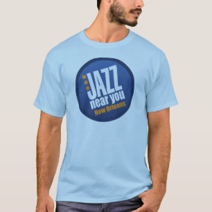 Jazz nabij New Orleans Mannen Short hoes Basic T-shirt