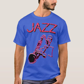 Jazz Neon teken met Sax Player T-shirt