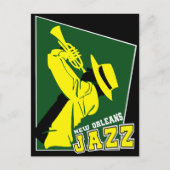 jazz new orleans briefkaart (Voorkant)