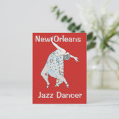 Jazz, New Orleans, Dancer Briefkaart (Staand voorkant)