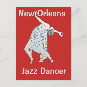 Jazz, New Orleans, Dancer Briefkaart