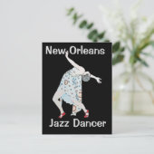 Jazz, New Orleans, Dancer Briefkaart (Staand voorkant)