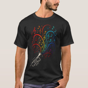 Jazz Noten Explosie - Saxofoon Muziek T-shirt