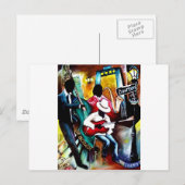 Jazz op Bourbon St..jpg Briefkaart (Voorkant / Achterkant)