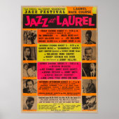 Jazz op het Laurel Concert Poster (Voorkant)