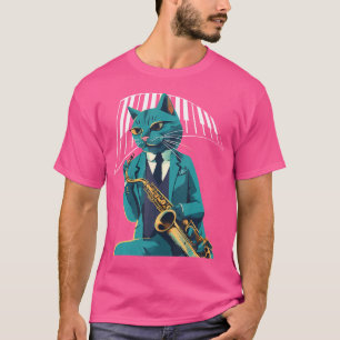 Jazz op trompet saxofonist en muzikant Retro Ja T-shirt