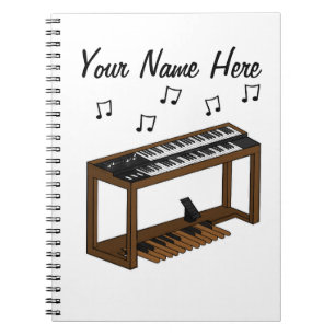 Jazz Organ Organist Muziek Leraar Custom Notitieboek