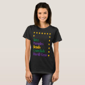 Jazz Parades Beads Crawfish Mardi Gras Carnival Me T-shirt (Voorkant volledig)