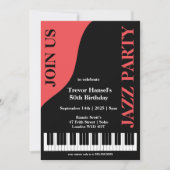 Jazz Party Birthday Kaart (Voorkant)