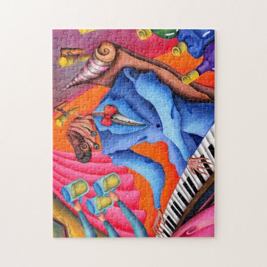 Jazz pianist legpuzzel (Verticaal)