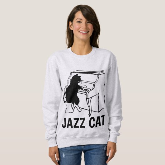 JAZZ PIANO CAT T-shirts (Voorkant volledig)