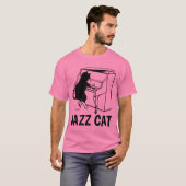 JAZZ PIANO CAT T-shirts (Voorkant volledig)