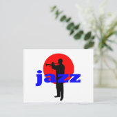 Jazz Player Briefkaart (Staand voorkant)