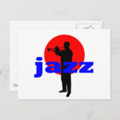 Jazz Player Briefkaart (Voorkant / Achterkant)
