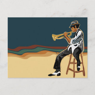 Jazz Player Briefkaart