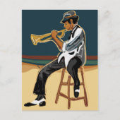 Jazz Player Post Card Briefkaart (Voorkant)