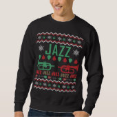 Jazz Player Ugly KerstSweater Trui (Voorkant)